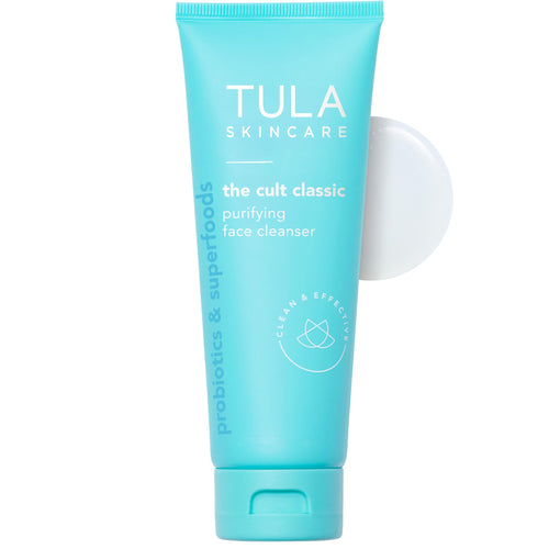 TULA Skincare Cult Classic Purifying Face Cleanser, Daily Wash for Pores & Skin Balance with Prebiotic Extracts, Antioxidants & Turmeric, Deep Cleansing Formula