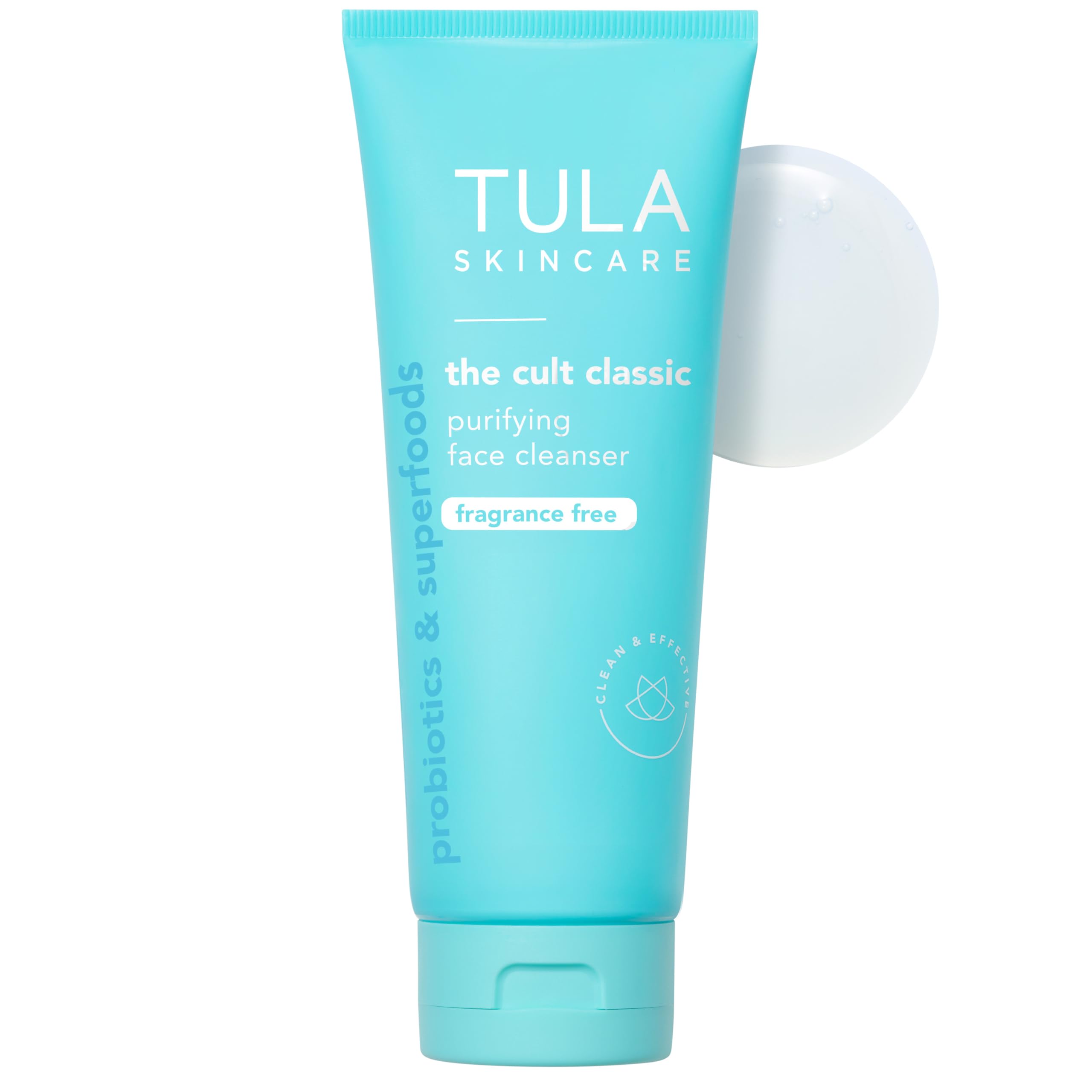 TULA Skincare Cult Classic Purifying Face Cleanser, Daily Wash for Pores & Skin Balance with Prebiotic Extracts, Antioxidants & Turmeric, Deep Cleansing Formula